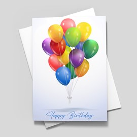 Best Balloons Birthday Card