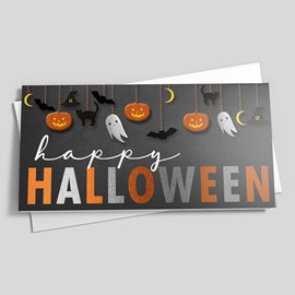 Spooky Ornaments Halloween Card