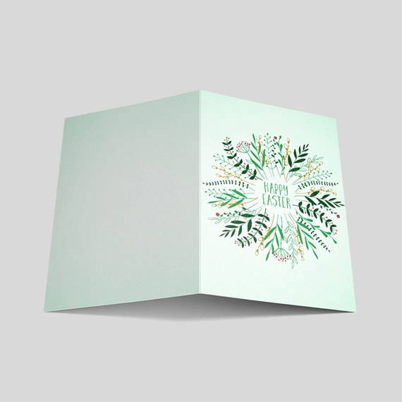 Green Branches Easter Card
