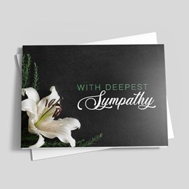 Night Flower Sympathy Card