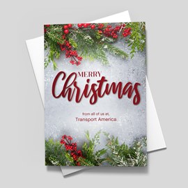 Seasonal Verdure Christmas Card