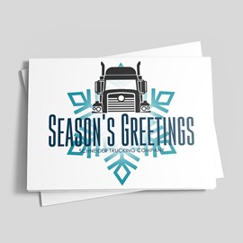 Truck On Holiday Card