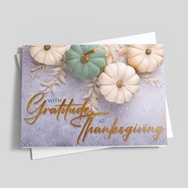 Pastel Pumpkins Thanksgiving Card