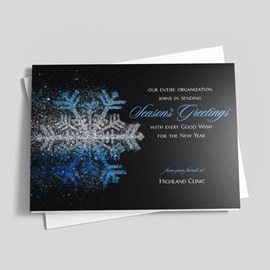 Snowflake Gems Holiday Card