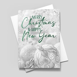 Silver Winter Holiday Card