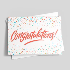 Confetti Party Congratulations Card