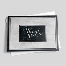 Marble Thank You Card