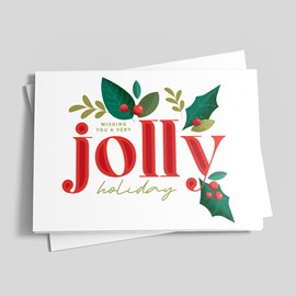 Jolly Greetings Holiday Card