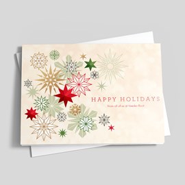 Abundant Snowflakes Holiday Card