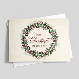 Berry Wreath Holiday Card