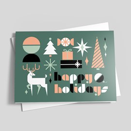Seasonal Geometrics Holiday Card