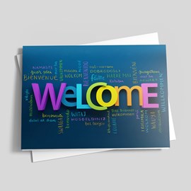 Colorful Welcomes Card