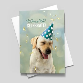 Happy Dog Birthday Card