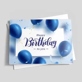 Float On Birthday Card