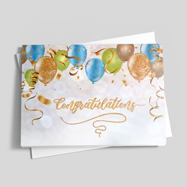 Congratulatory Balloon Card