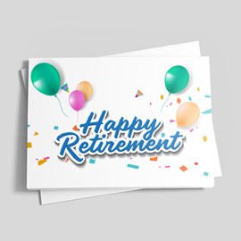 Onward and Upward Retirement Card