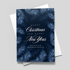 Twilight Pines Holiday Card