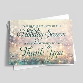 Twinkling Snowstorm Holiday Card