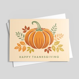 Perfect Pumpkin Thanksgiving Card