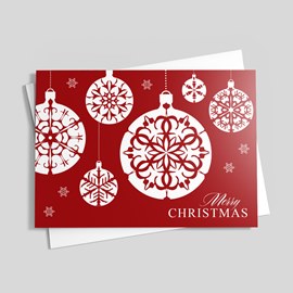 Ornamental Display Christmas Card