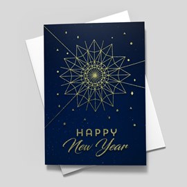 Snowflake Web New Year Card