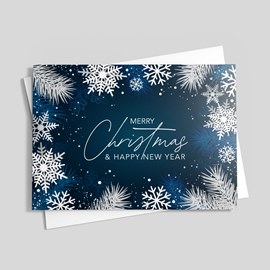 Blue Beauty Christmas Card