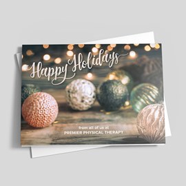 Cozy Ornaments Holiday Card