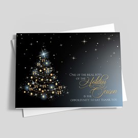Starry Night Gratitude Holiday Card