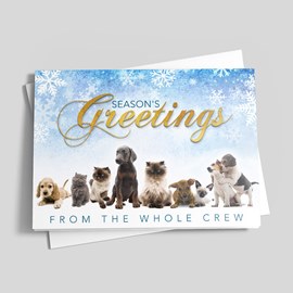 Pawsitive Greetings Holiday Card