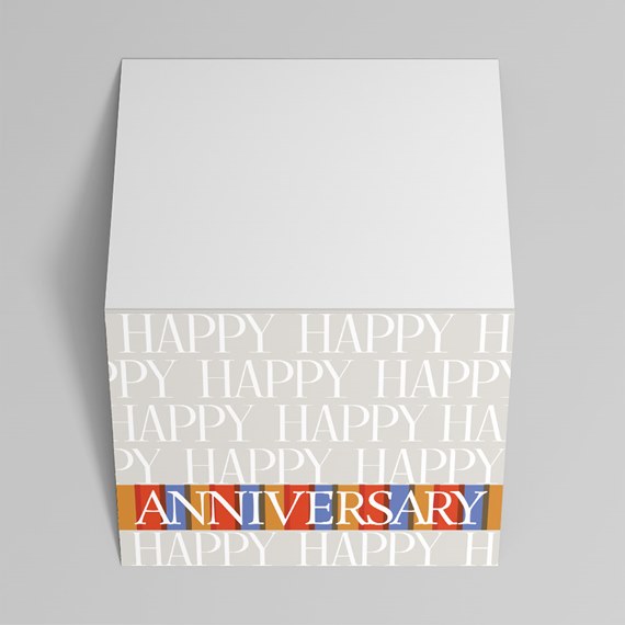 gift box with anniversary design
