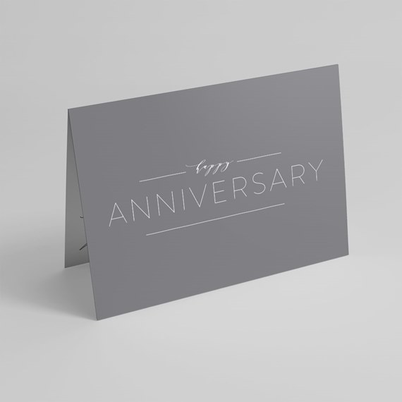 anniversary card with photo placeholder