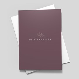 Simple Greeting Sympathy Card