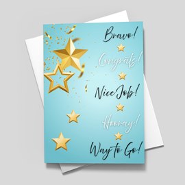 Four Stars Achievement Card