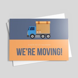Bold Flat Moving Card