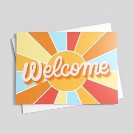 Sunshine Welcome Card
