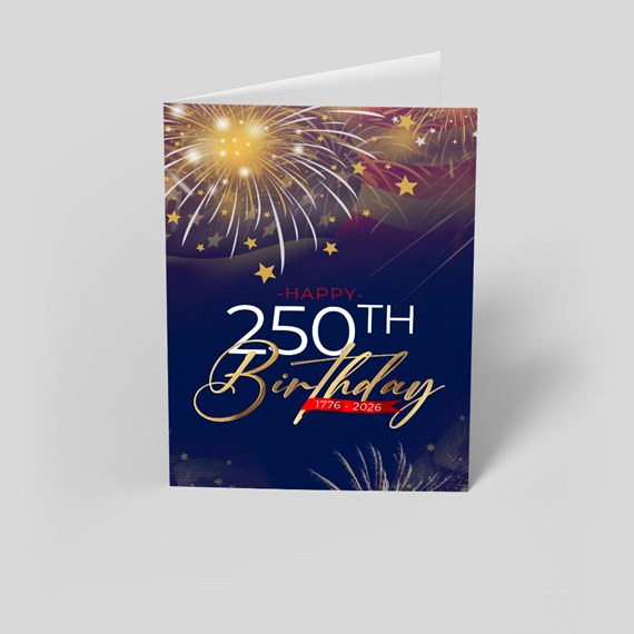 greeting card design with fireworks and stars