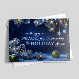 Twinkling Pine Holiday Card