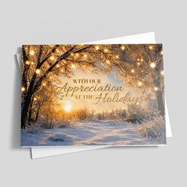 Winter Light Sunrise Holiday Card