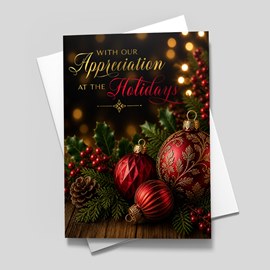 Warm Appreciation Holiday Card