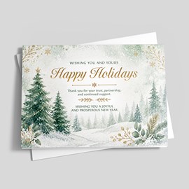 Woodland Dusk Holiday Card