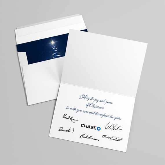 greeting card with photo placeholder
