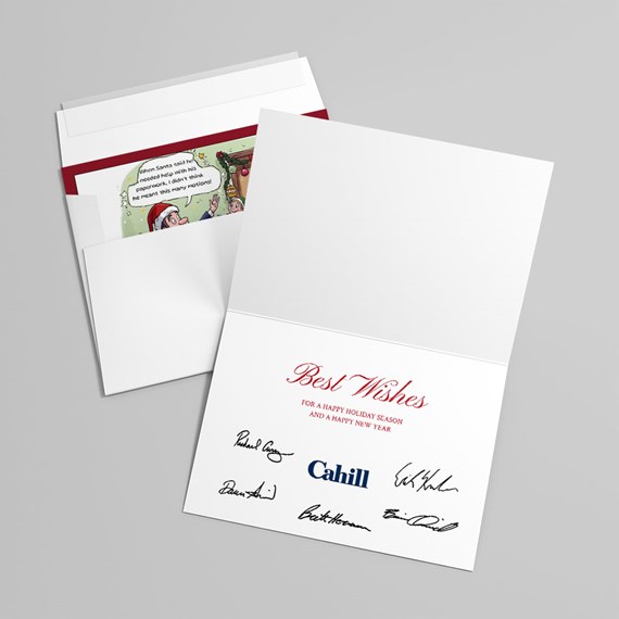 greeting card with colorful illustration and text