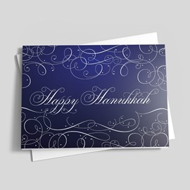 Dark Blue Hanukkah