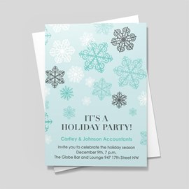 Wintery Falling Snowflakes