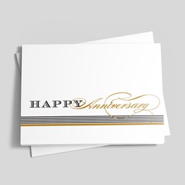Black and Gold Anniversary Card