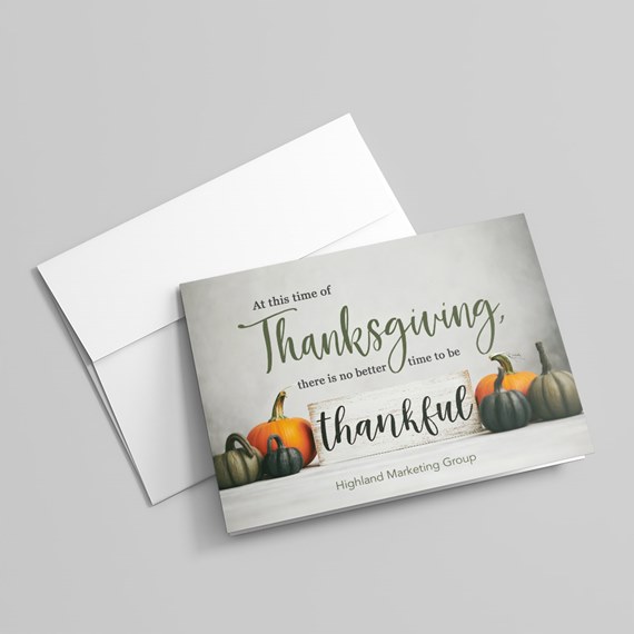 thumbnail image 2 of Bench Press Target Hallmark Thanksgiving Business Cards Bulk Pack - 100 Count With Envelopes For Customers & Clients 5x5 Square Cards With Gold Seals 2 of 14