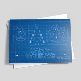 Happy Blueprints Holiday Card
