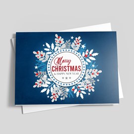 Winter Holly Christmas Card