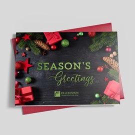 Seasonal Trimmings Holiday Card