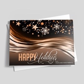 Chocolate Swirls Holiday Card